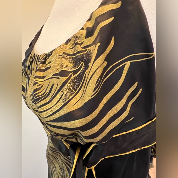 Black Satin Bebe Dress - Picture 5 of 12